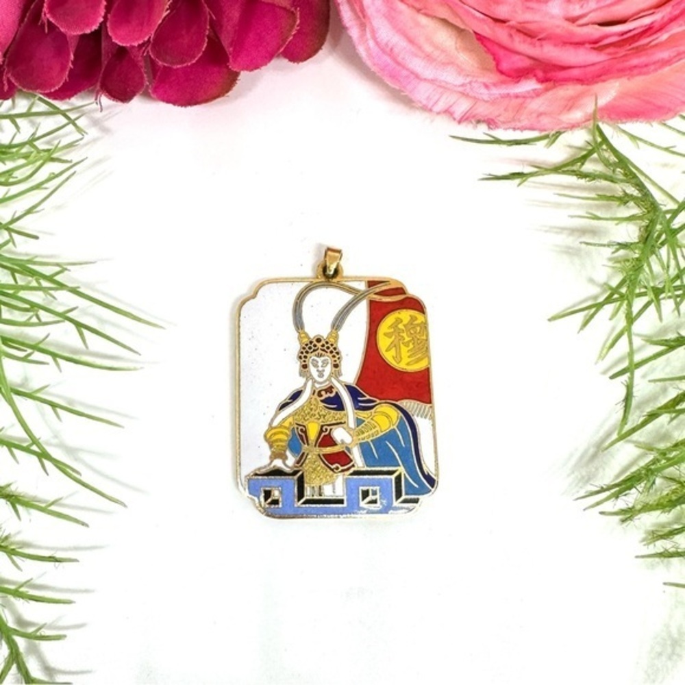 VINTAGE⚜️CLOISONNÉ Enameled Pendant/Charm